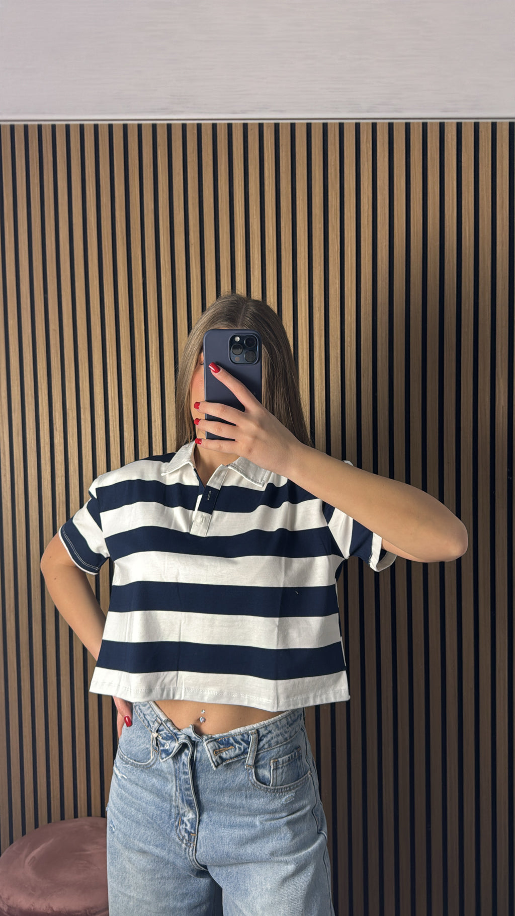 Maglia Candy Blu e Bianca