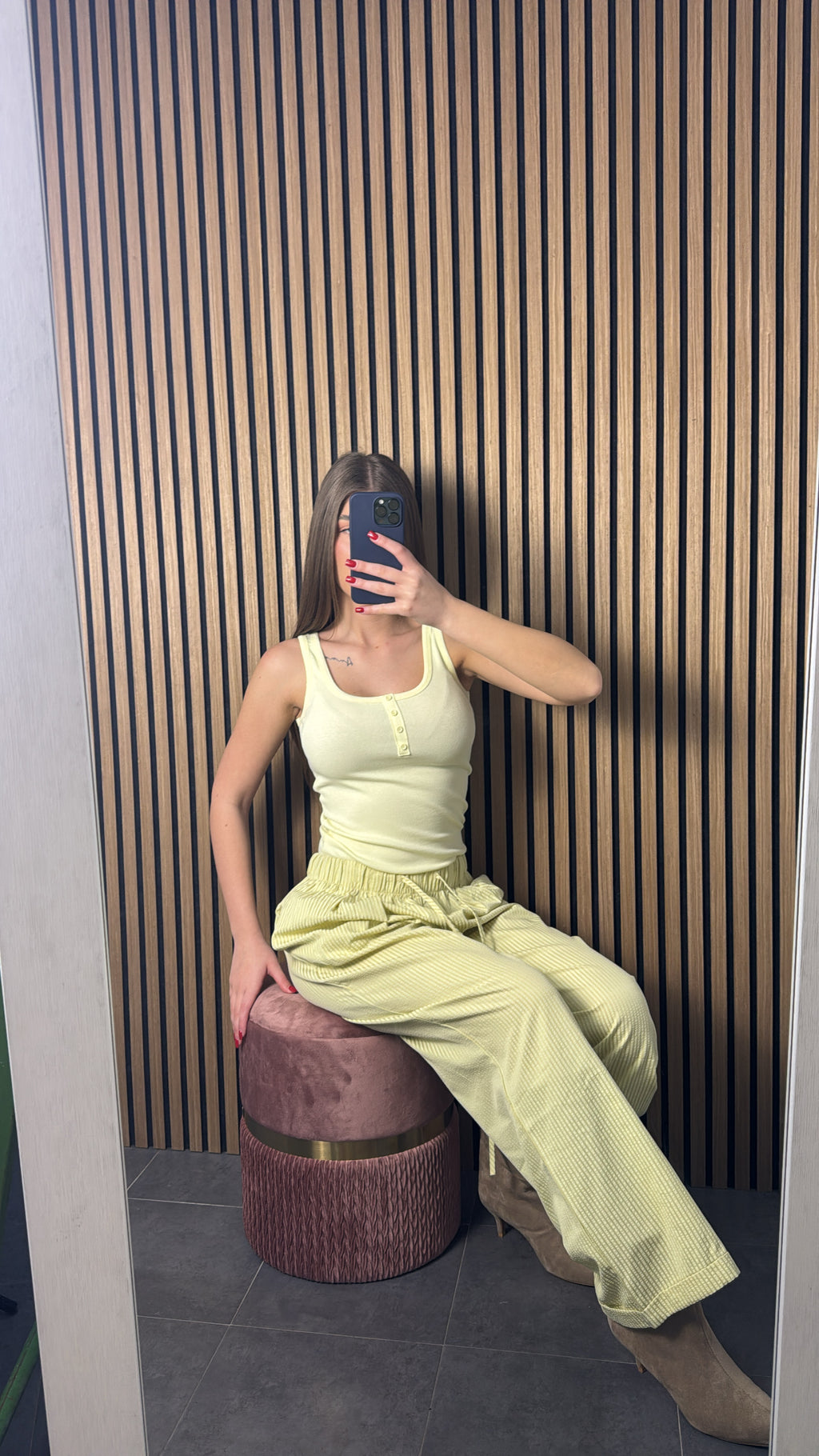 Pantalone Giordy Verde Lime