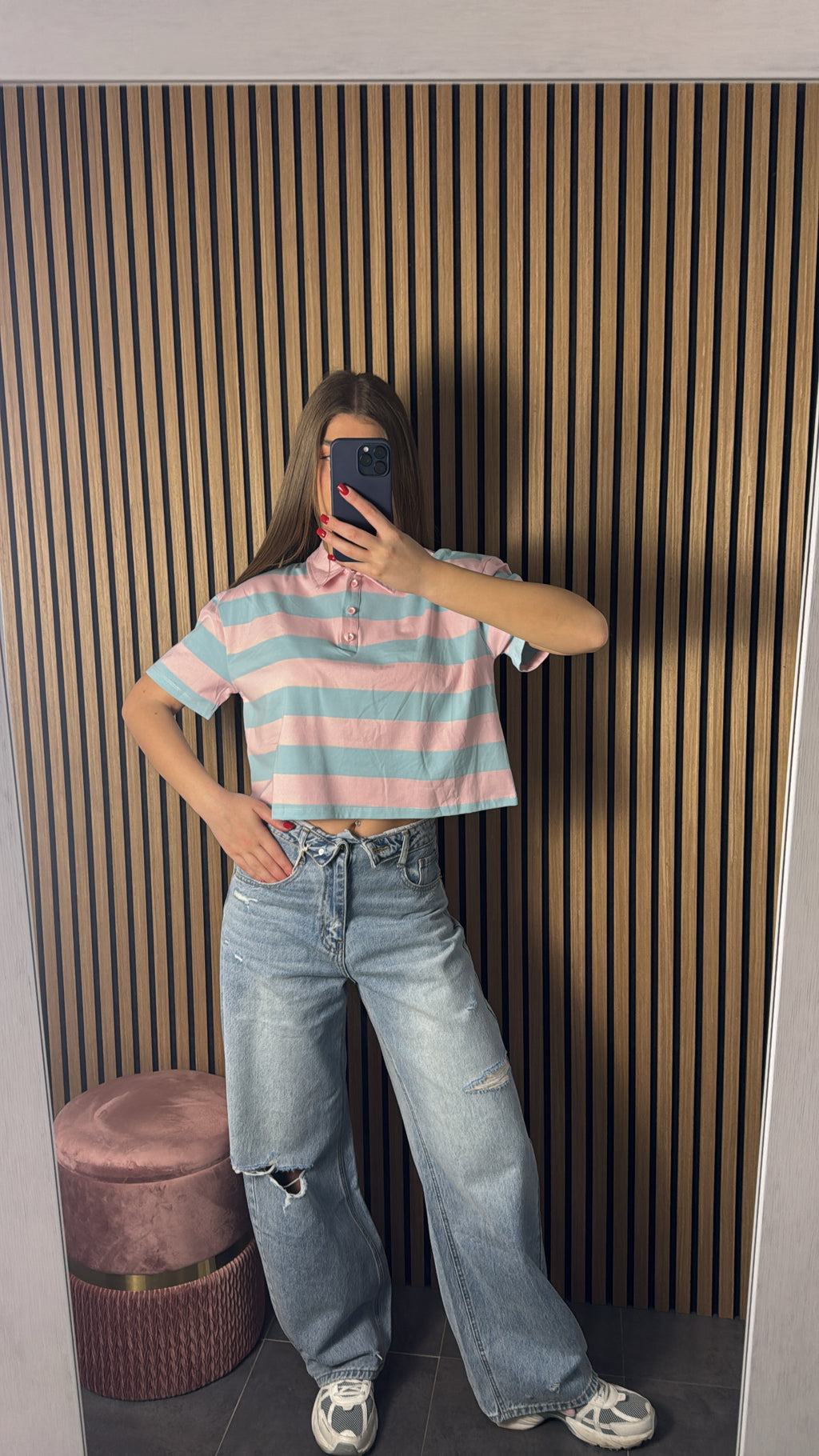 Maglia Candy Rosa e Azzurra