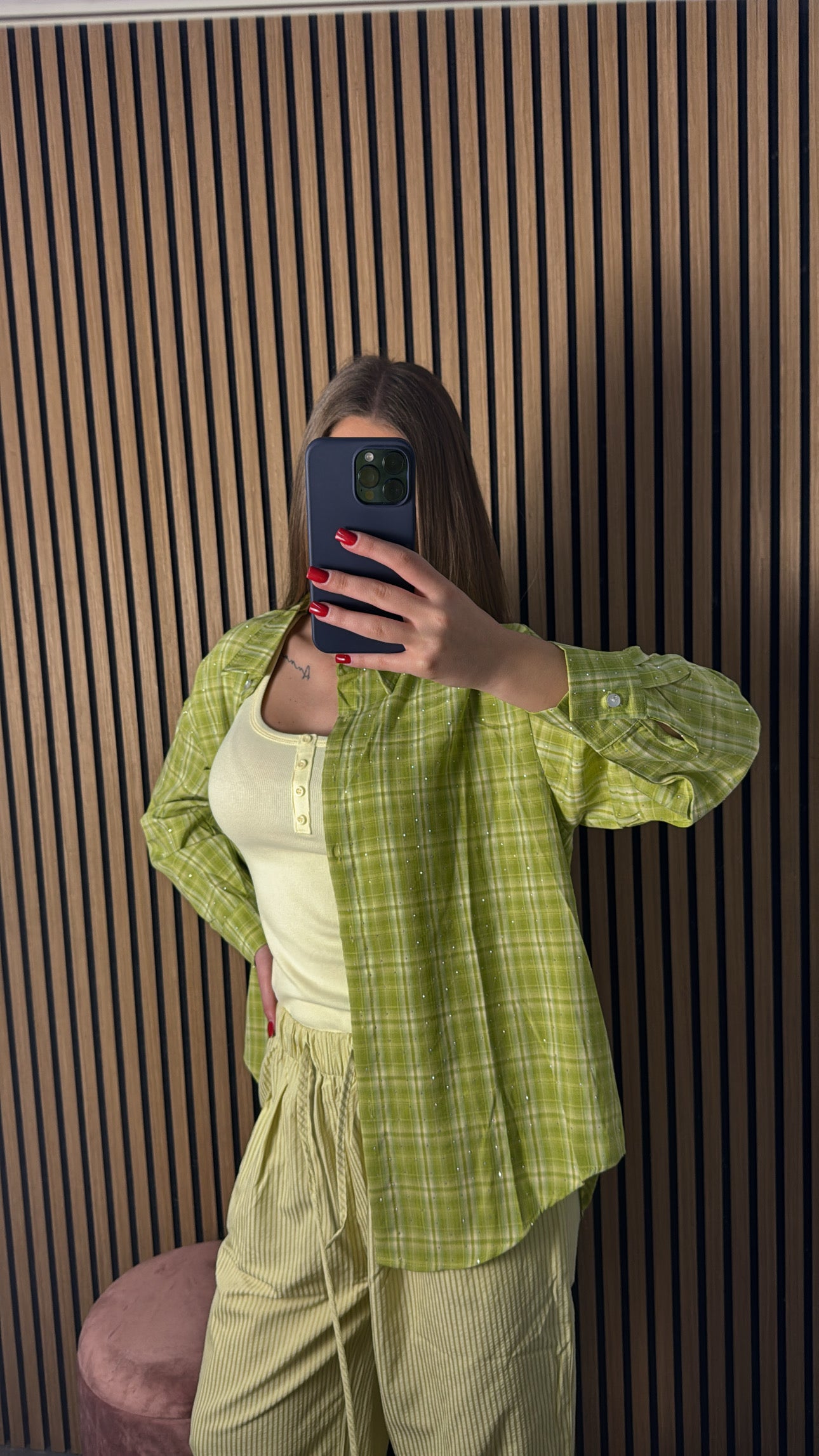 Camicia Summer Brillantinata Verde