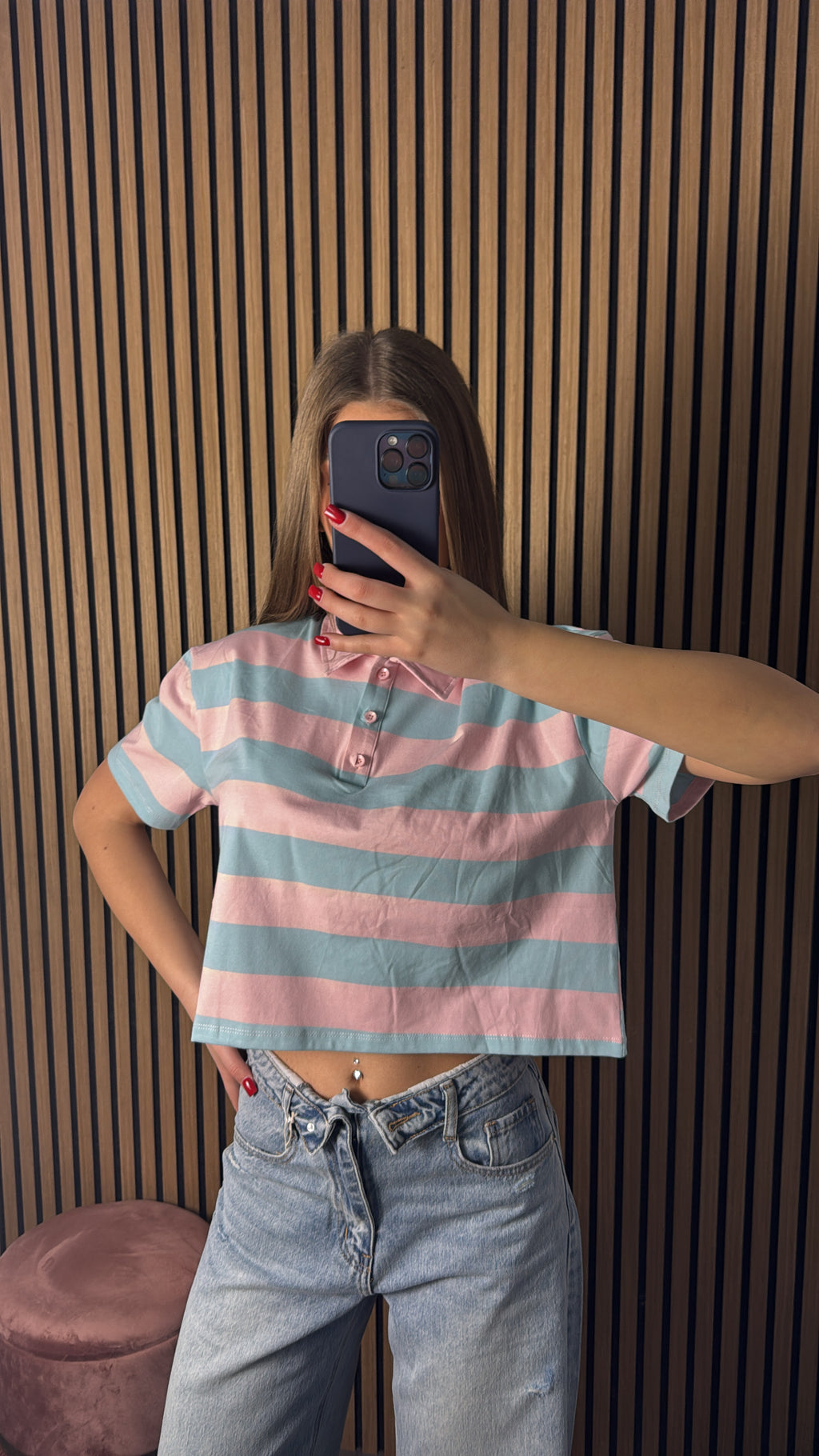 Maglia Candy Rosa e Azzurra