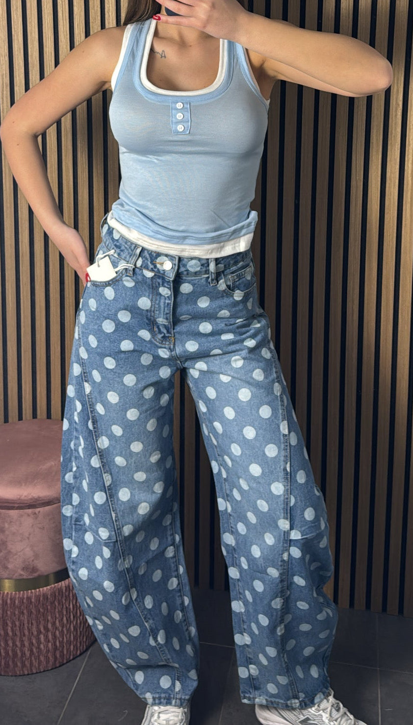 Jeans Balloon Pois
