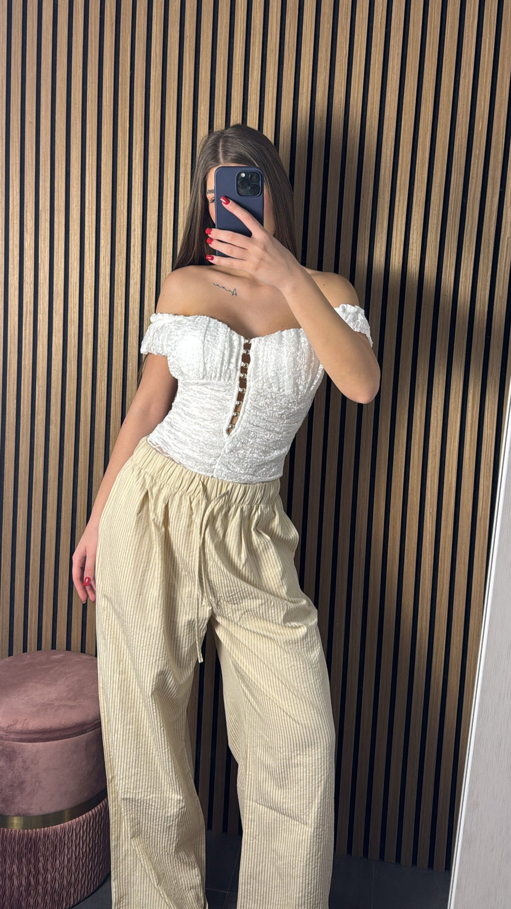 Pantalone Giordy Beige