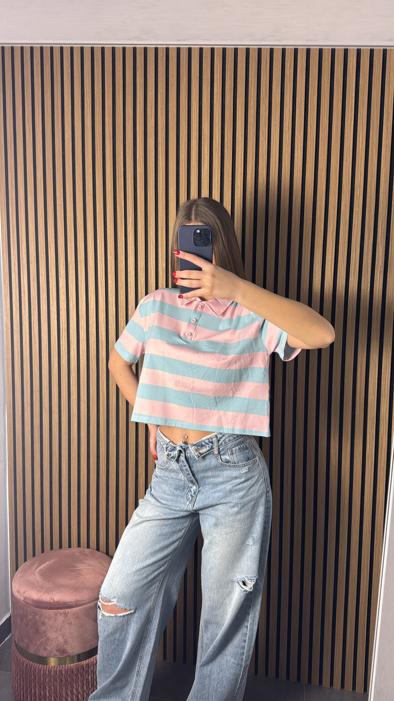 Maglia Candy Rosa e Azzurra