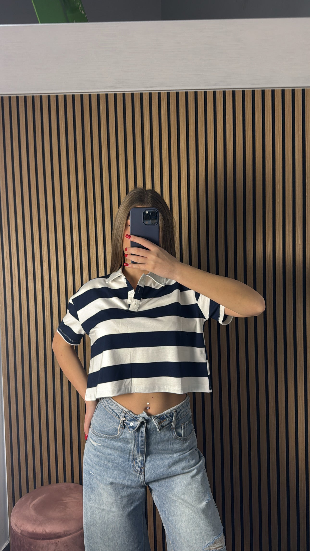 Maglia Candy Blu e Bianca