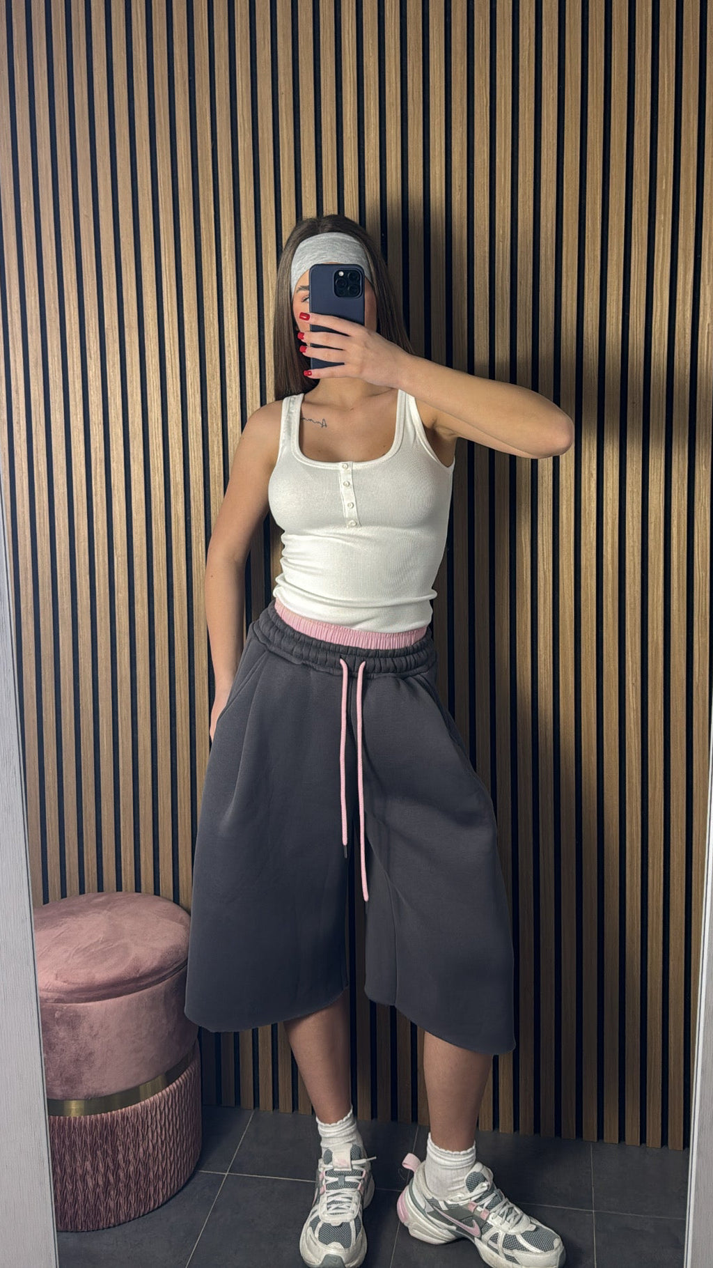 Canotta Button Bianca