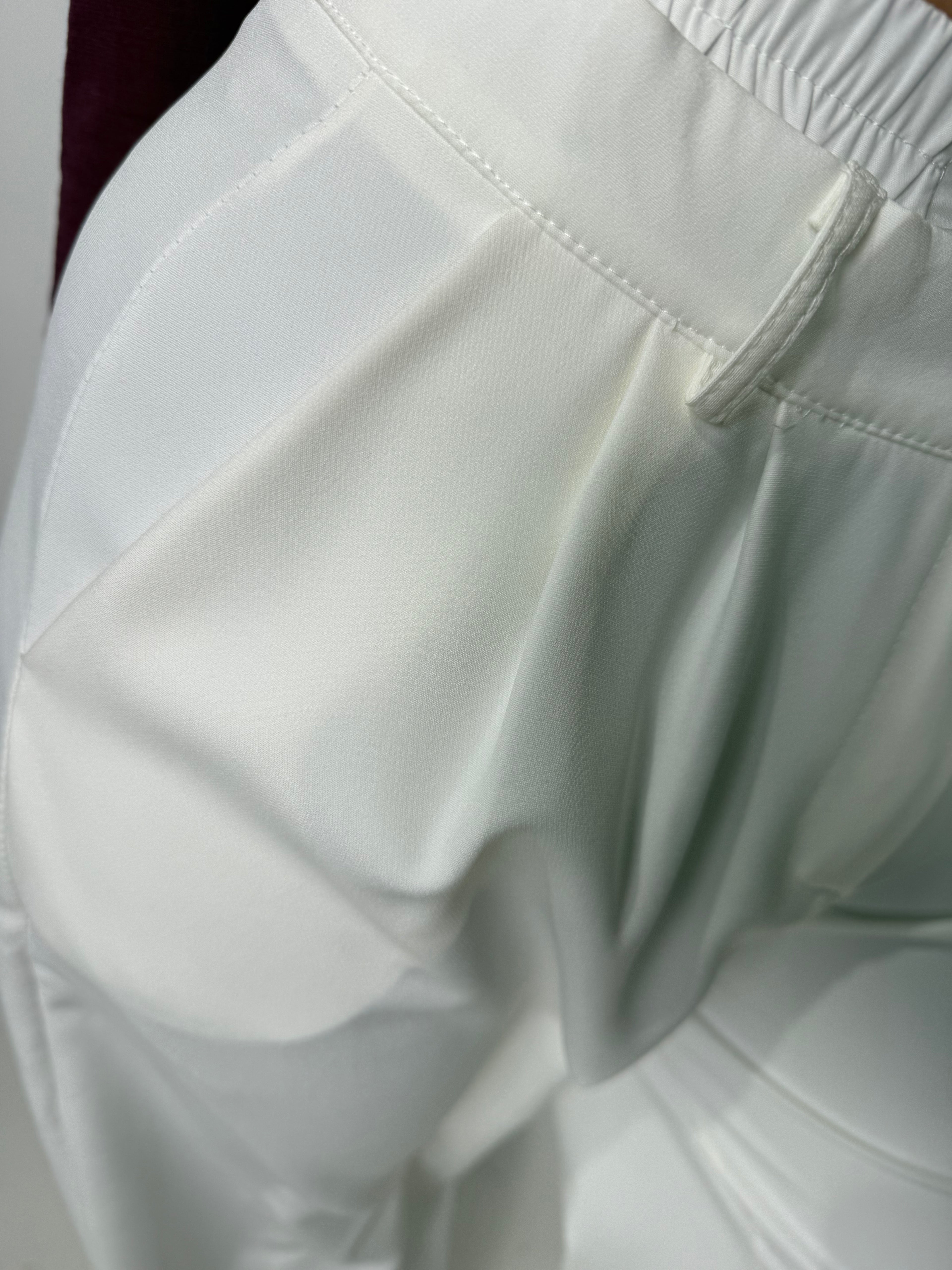 Pantalone Double Bianco Elegante