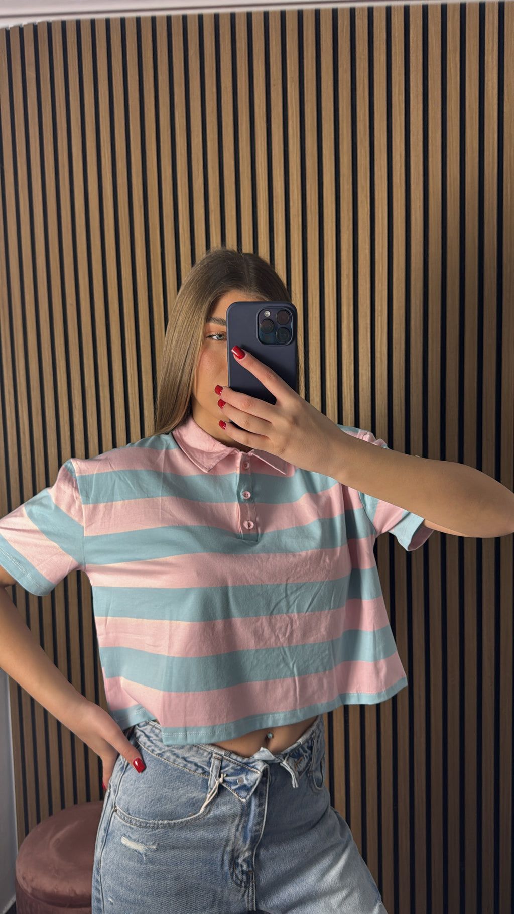 Maglia Candy Rosa e Azzurra