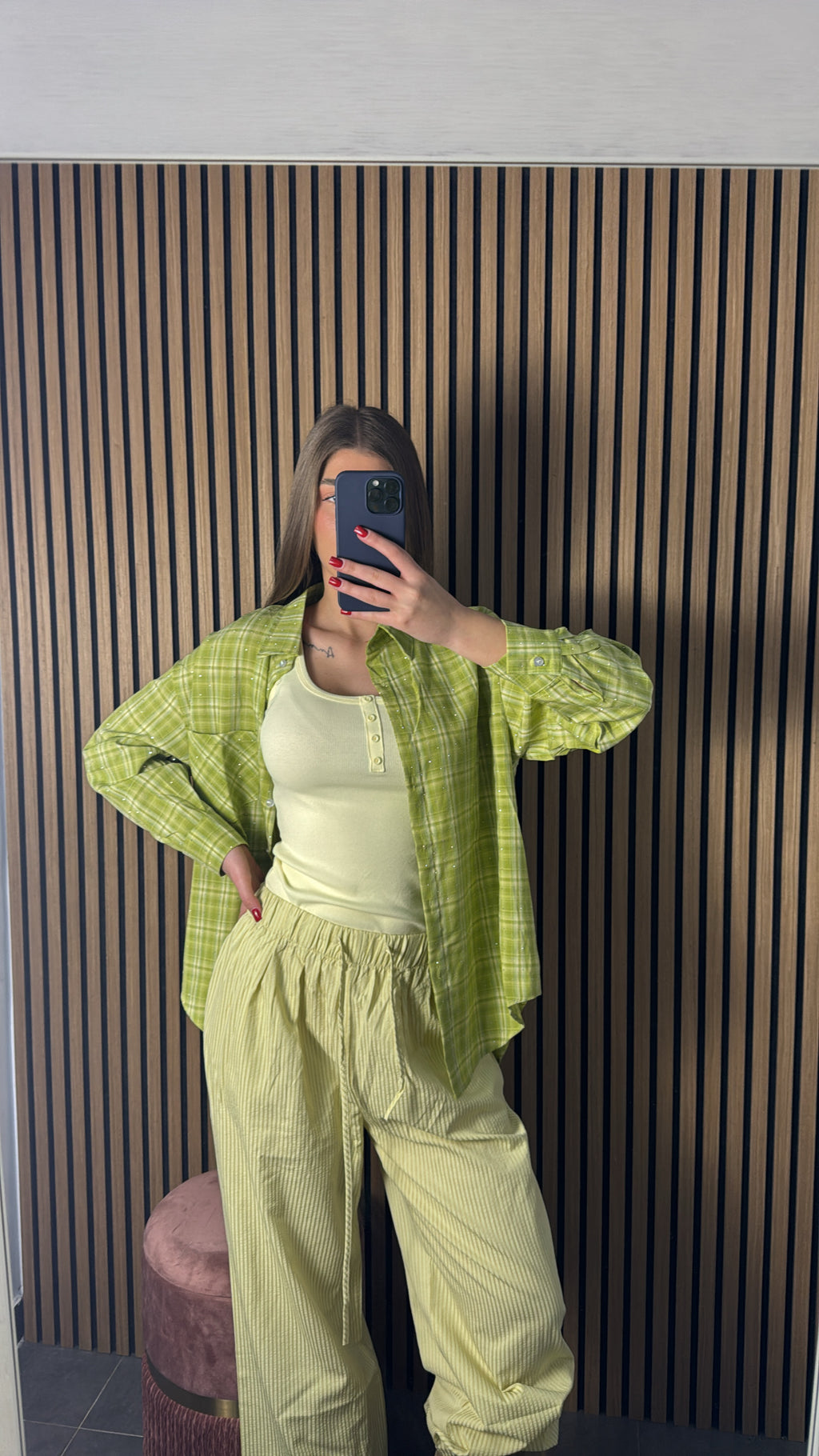 Camicia Summer Brillantinata Verde