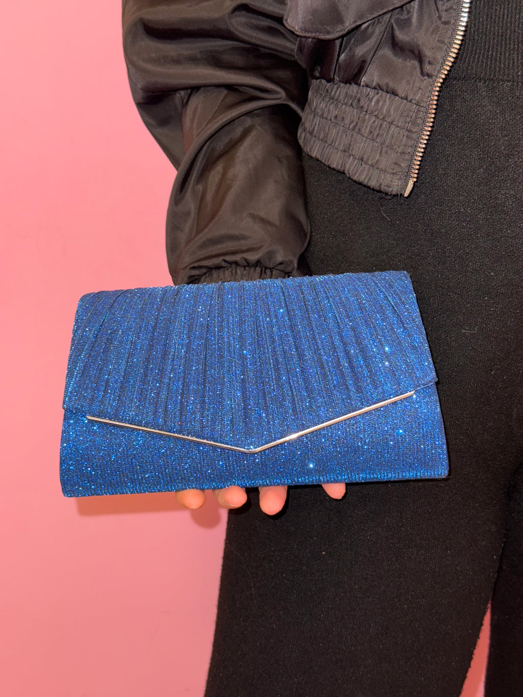 Pochette Blu Elegante