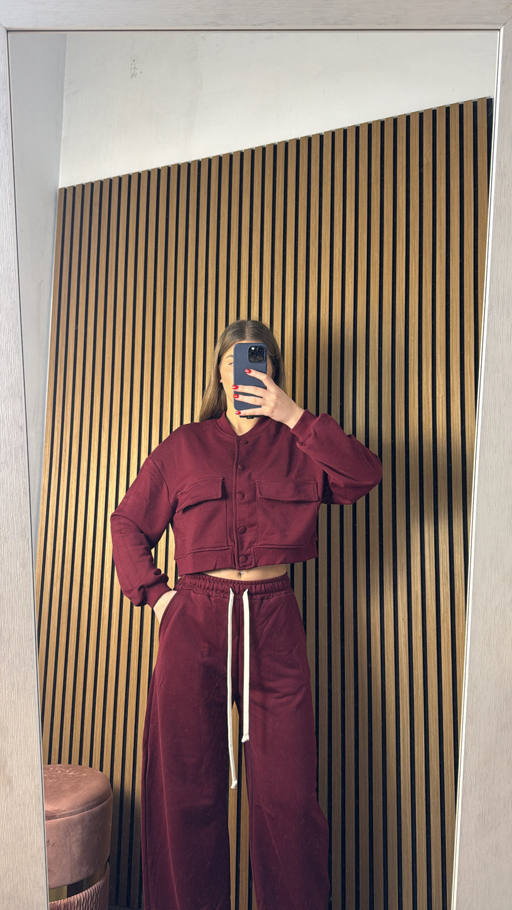 Tuta Bomber Bordeaux