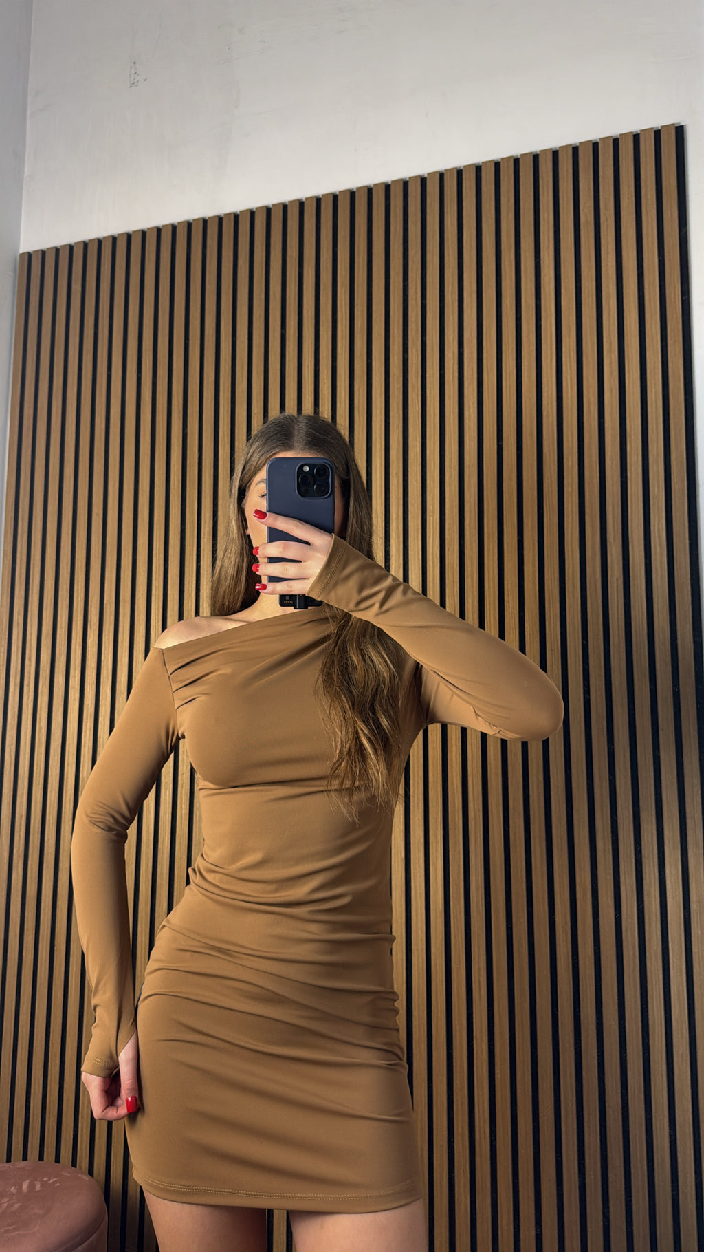 Vestito Kim Marrone