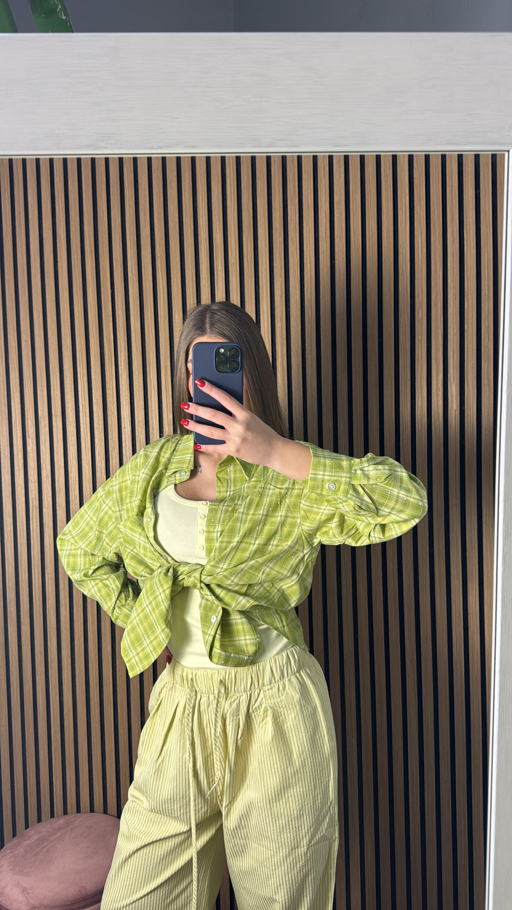 Camicia Summer Brillantinata Verde