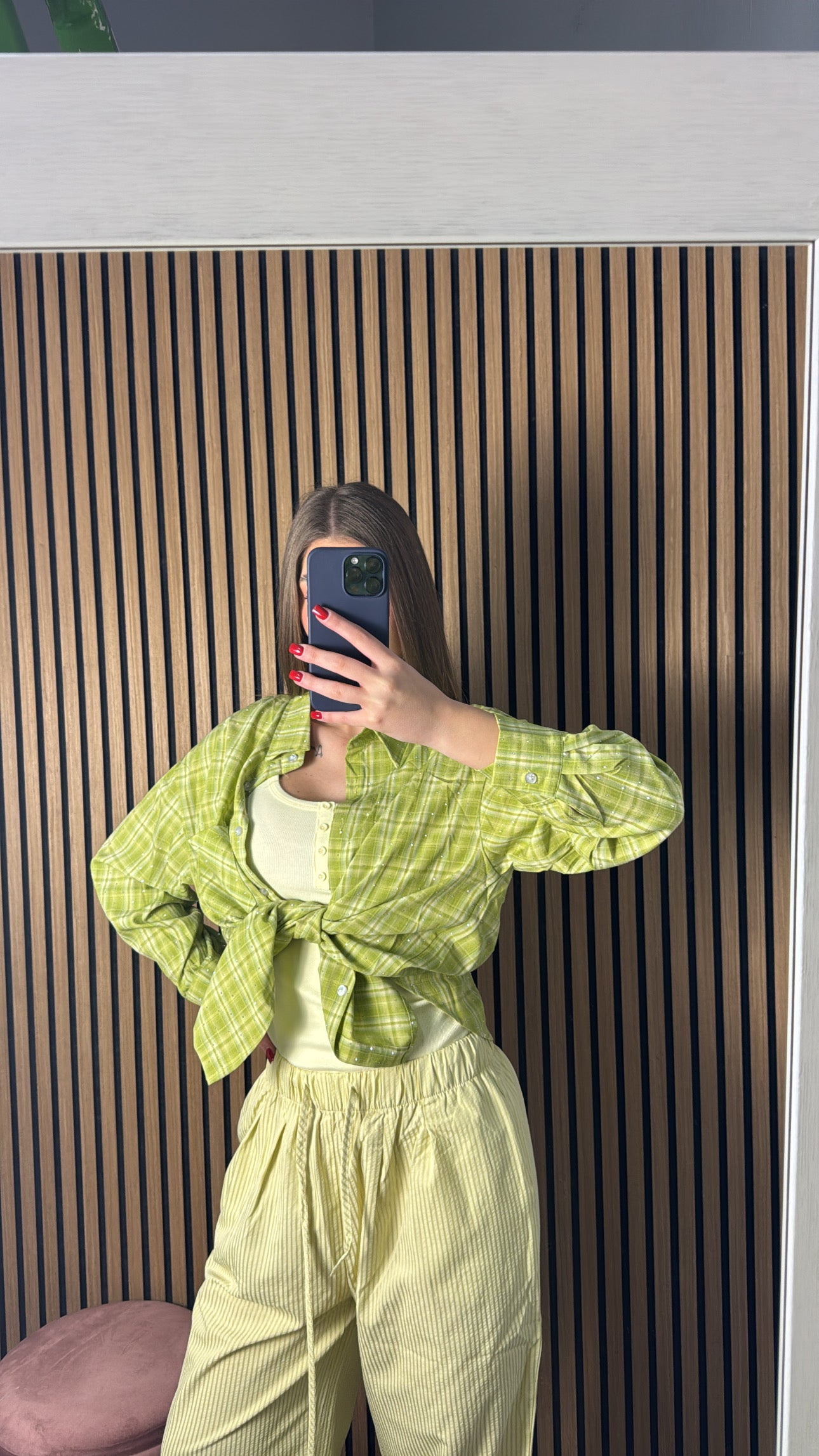 Camicia Summer Brillantinata Verde