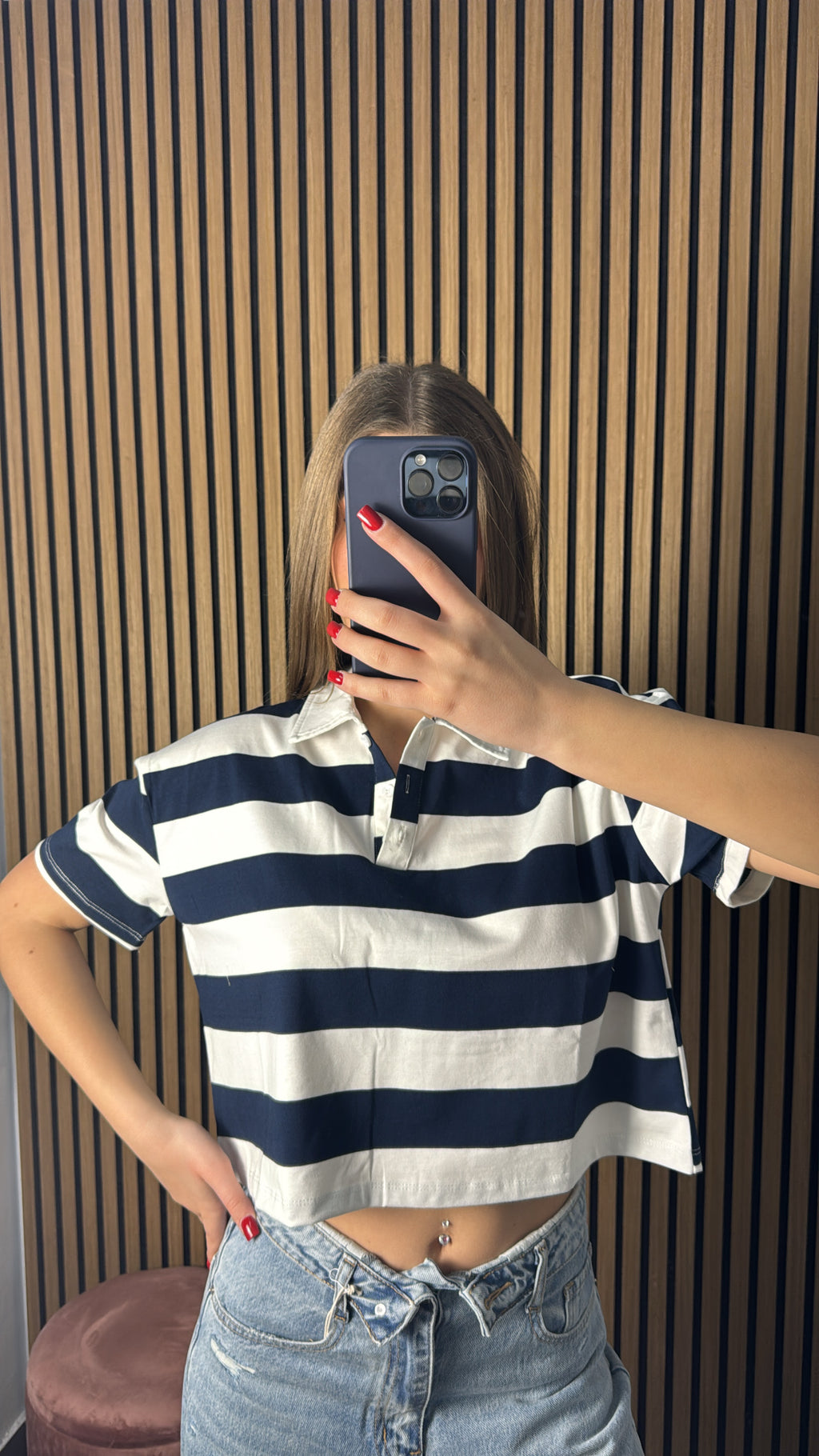 Maglia Candy Blu e Bianca