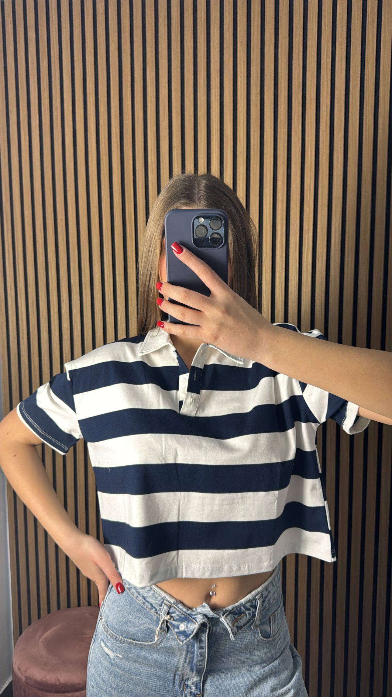 Maglia Candy Blu e Bianca