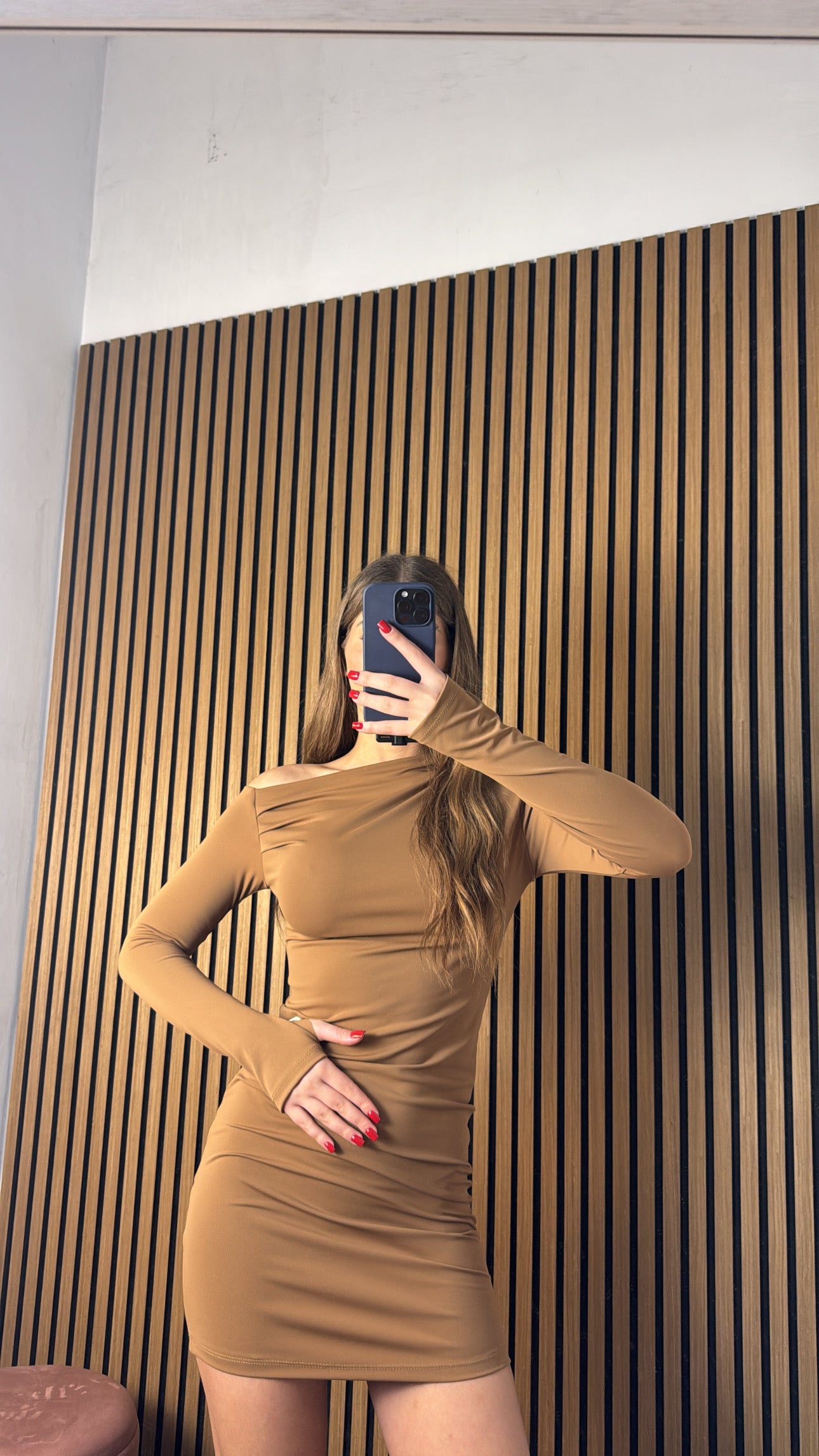 Vestito Kim Marrone