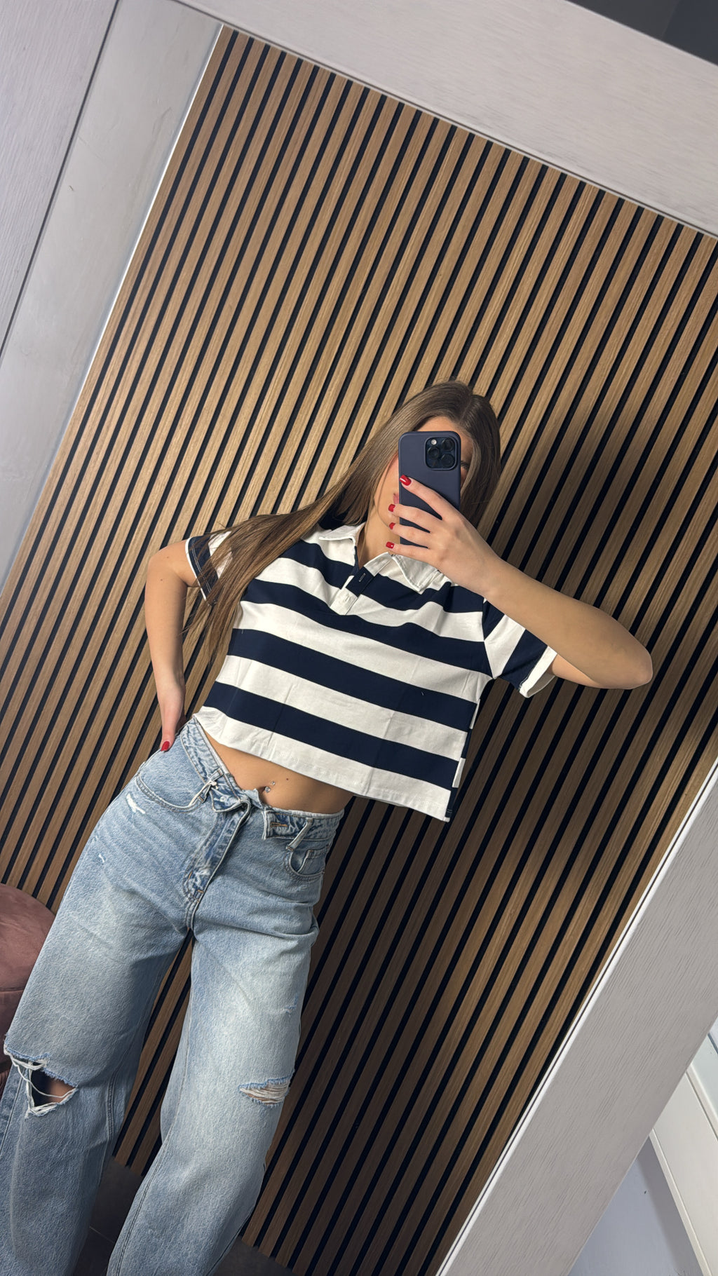 Maglia Candy Blu e Bianca