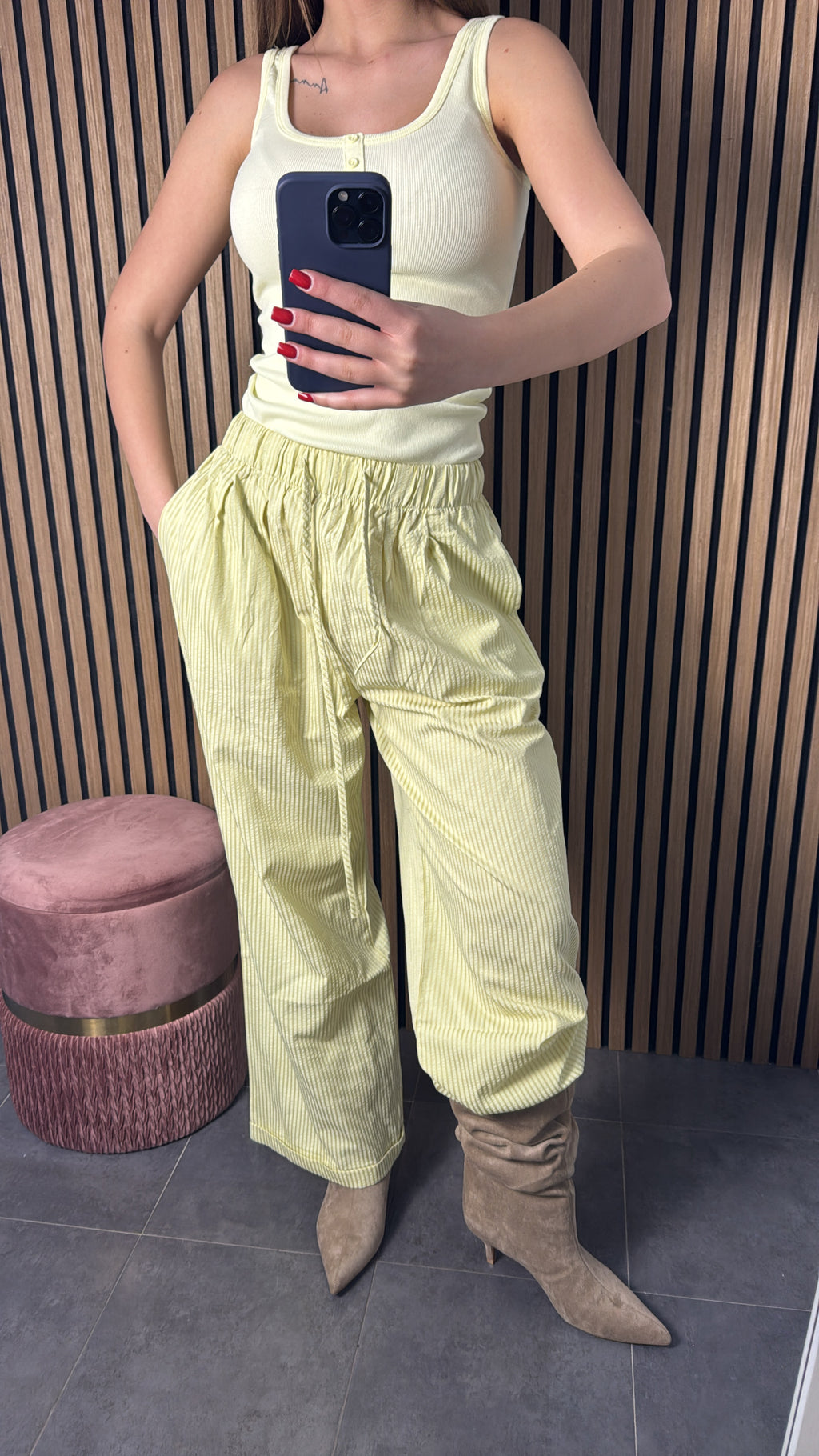 Pantalone Giordy Verde Lime
