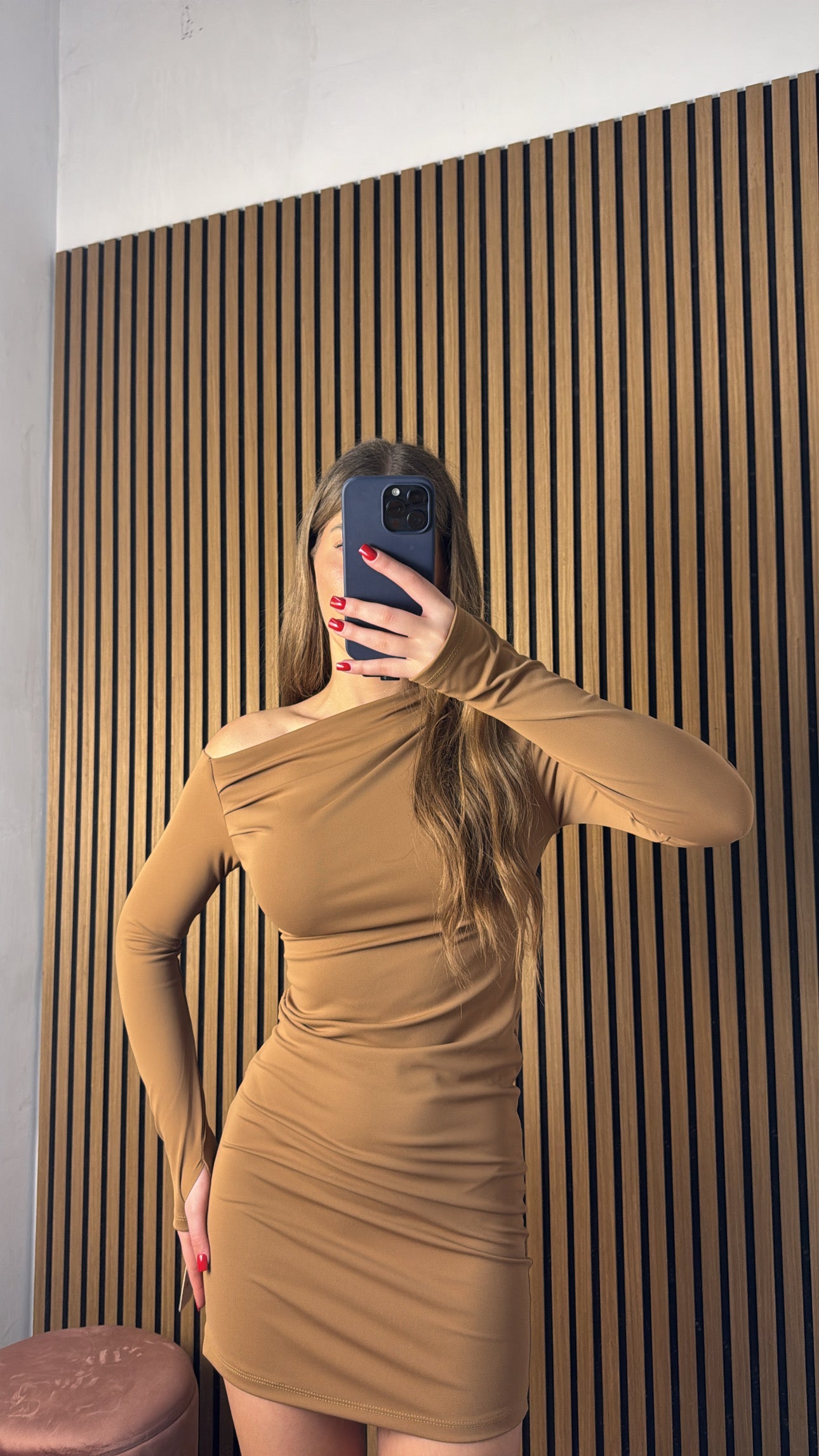 Vestito Kim Marrone