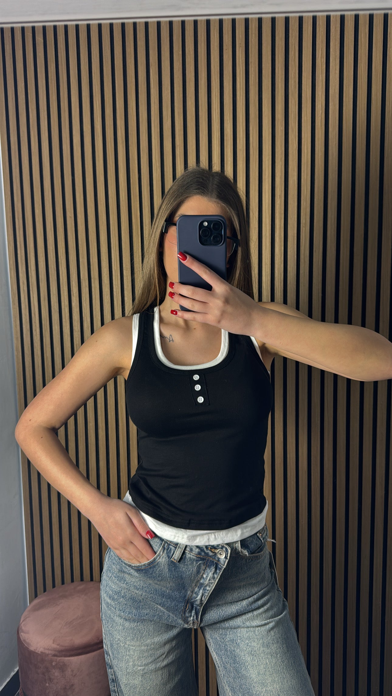 Canotta Double Nera e Bianca