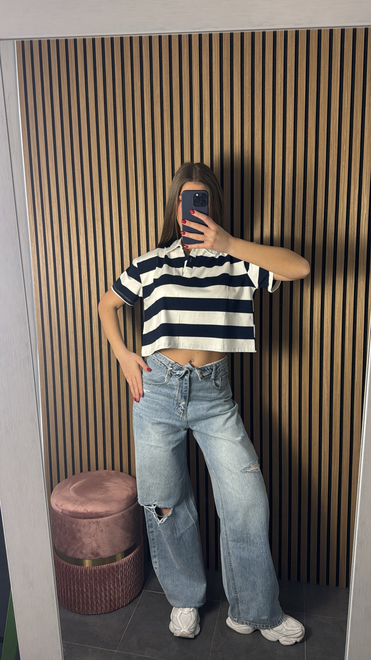 Maglia Candy Blu e Bianca