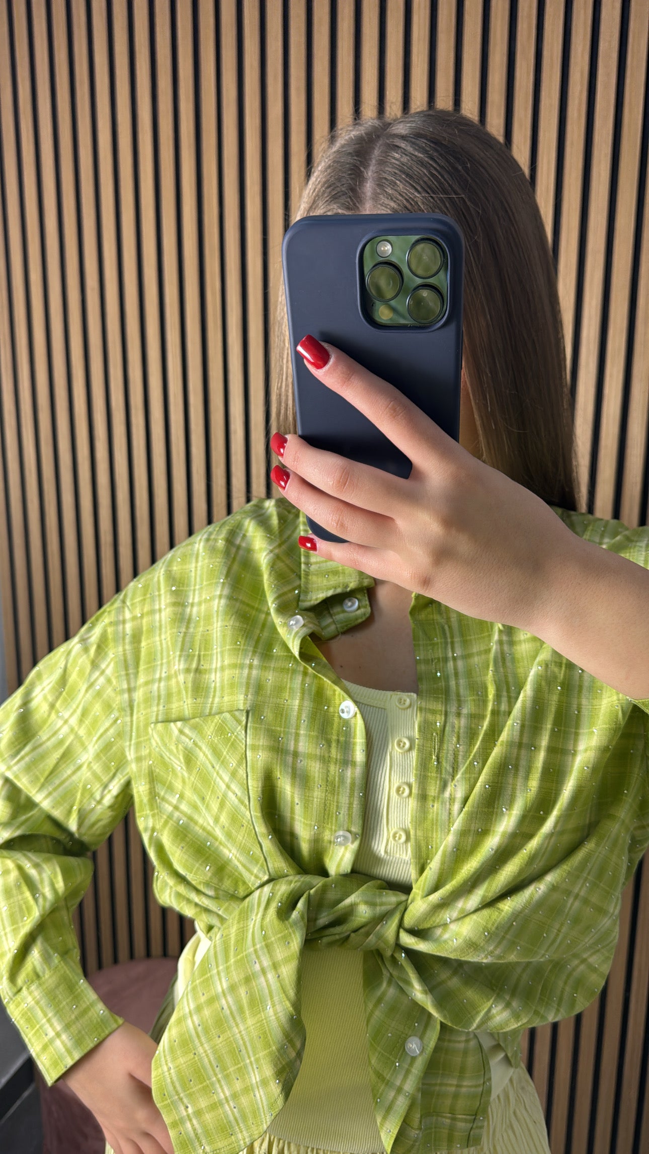 Camicia Summer Brillantinata Verde