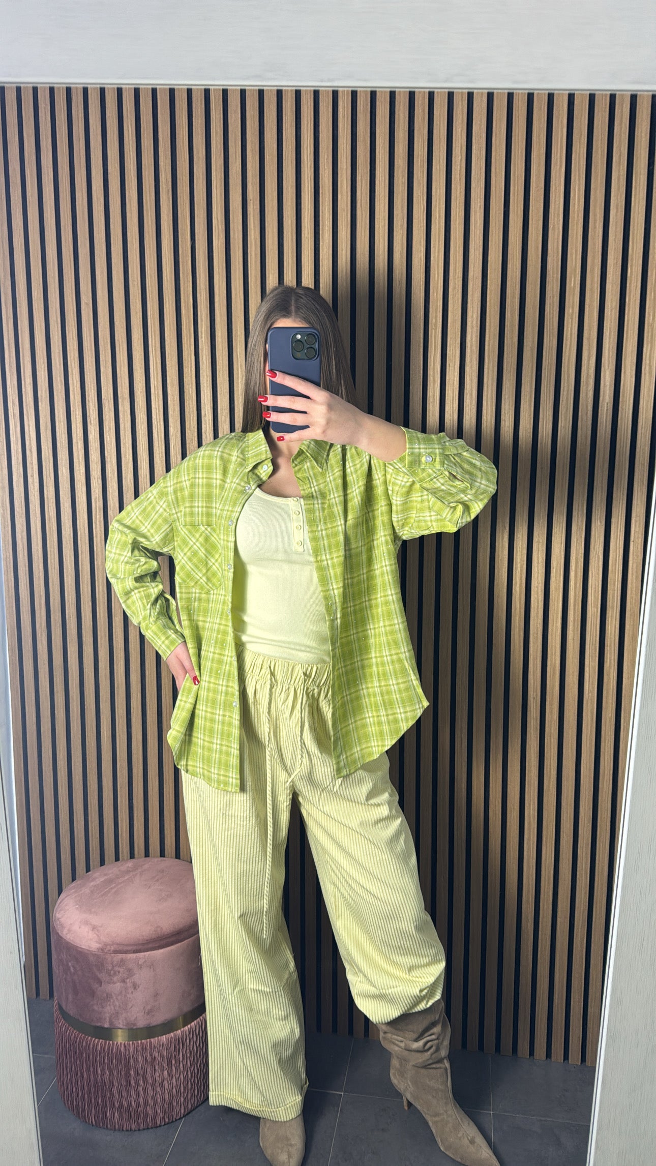 Camicia Summer Brillantinata Verde