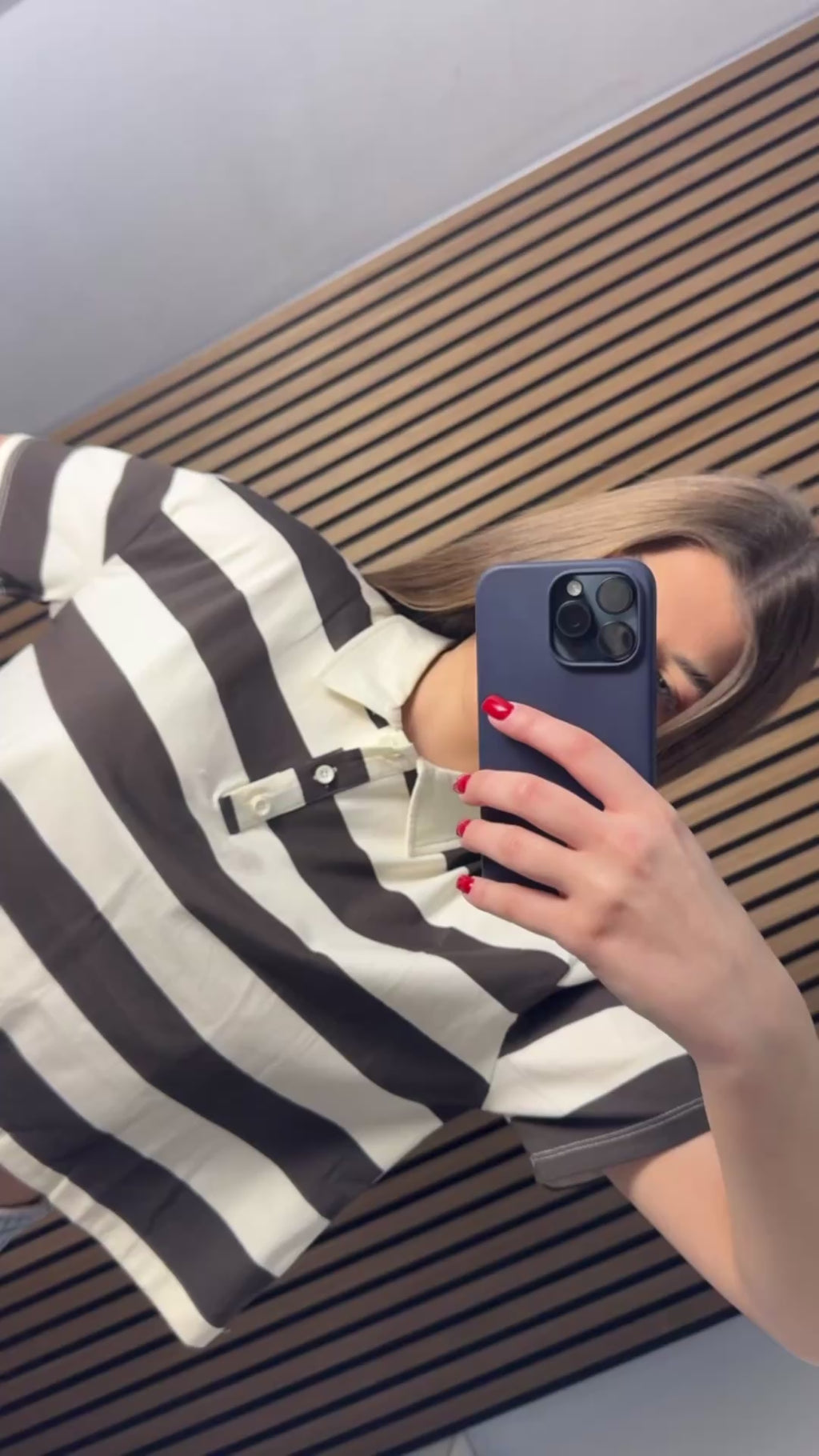 Maglia Candy Marrone e Crema